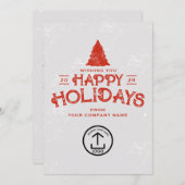 Weihnachtskartenkunden Feiertagskarte (Vorne/Hinten)