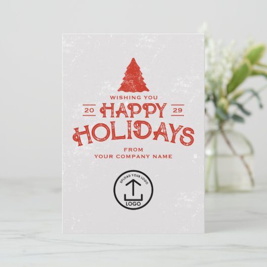 Weihnachtskartenkunden Feiertagskarte (Stehend Vorderseite)