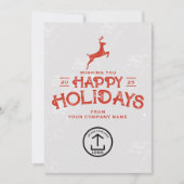 Weihnachtskartenkunden Feiertagskarte (Vorderseite)