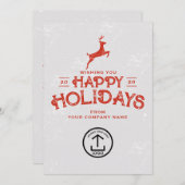 Weihnachtskartenkunden Feiertagskarte (Vorne/Hinten)