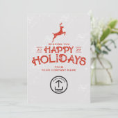 Weihnachtskartenkunden Feiertagskarte (Stehend Vorderseite)