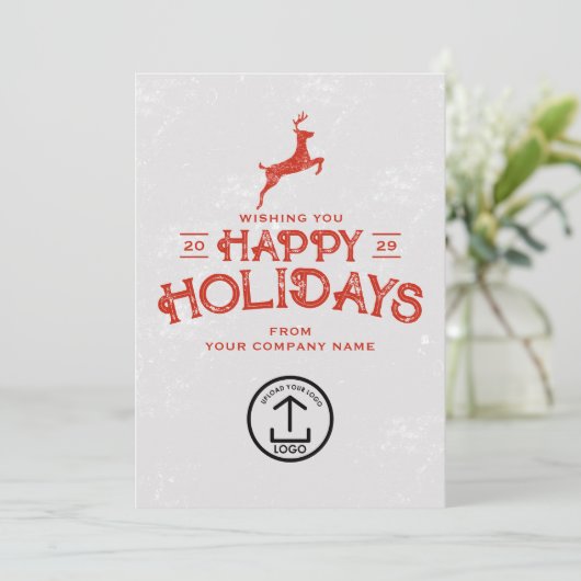 Weihnachtskartenkunden Feiertagskarte (Stehend Vorderseite)