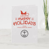 Weihnachtskartenkunden Feiertagskarte (Vorderseite)