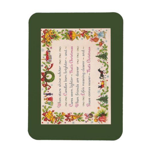 Weihnachtskartenmagnet Magnet (Vertikal)