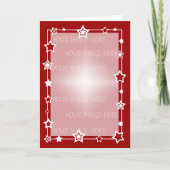 Weihnachtskartenschablone Feiertagskarte (Vorderseite)