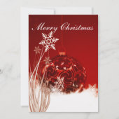 Weihnachtskartenschmuck. Einladung (Vorderseite)