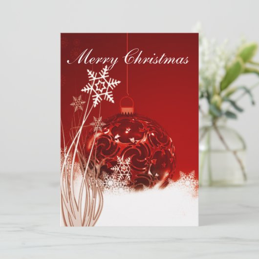 Weihnachtskartenschmuck. Einladung (Stehend Vorderseite)