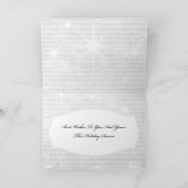 Weihnachtskartenschrift auf Grün Feiertagskarte (Innenseite)