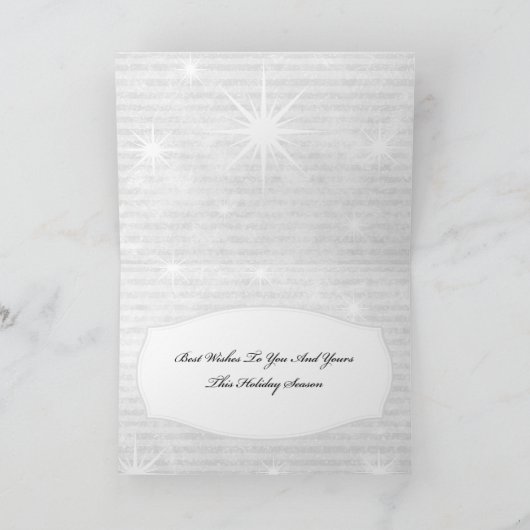 Weihnachtskartenschrift auf Grün Feiertagskarte (Innenseite)