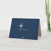Weihnachtskartenszene mit Jesuskind Feiertagskarte (Rückseite)