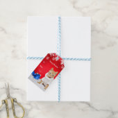 Weihnachtskartentafel Geschenkanhänger (Mit Garn)