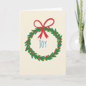 Weihnachtskartentafel mit Bow & Baubles Karte (Vorderseite)