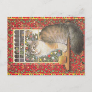 Weihnachtskartentafel  postkarte