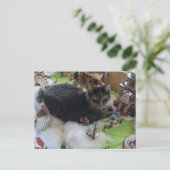 Weihnachtskartentafel Postkarte (Stehend Vorderseite)