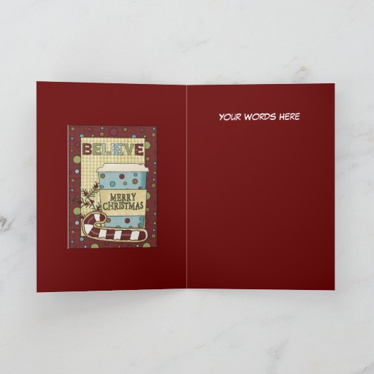 Weihnachtskartentasche Feiertagskarte (Innenseite)