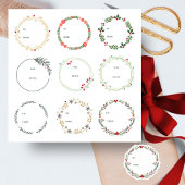 Weihnachtskartentelefon-Aufkleber 9pc-Set Aufkleber