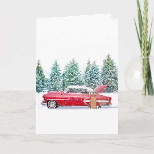 Weihnachtskartentenszene Karte (Vorderseite)