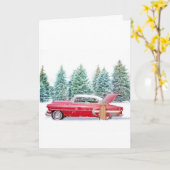 Weihnachtskartentenszene Karte (Gelbe Blume)
