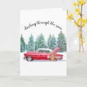 Weihnachtskartentenszene Karte (Gelbe Blume)