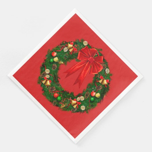 Weihnachtskartentext Napkins Serviette (Ecke)