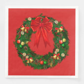 Weihnachtskartentext Napkins Serviette (Vorderseite)