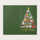 Weihnachtskartentouren Wünsche an Liebende (Außenseite Aufgefaltet)