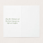 Weihnachtskartentouren Wünsche an Liebende (Innenseite Aufgefaltet)