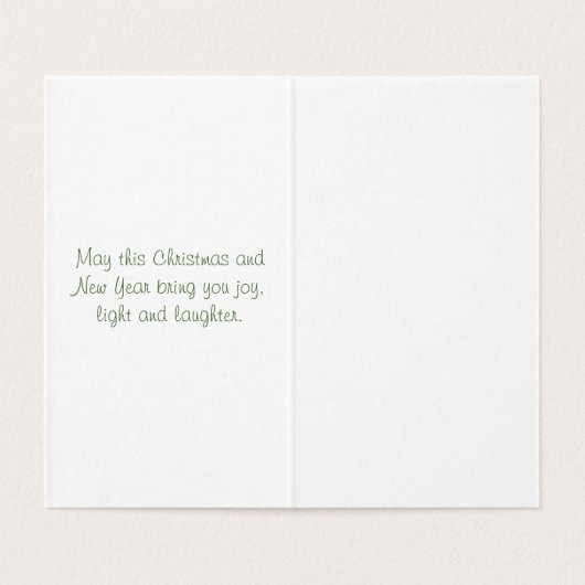 Weihnachtskartentouren Wünsche an Liebende (Innenseite Aufgefaltet)