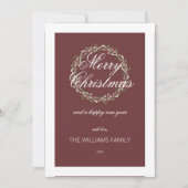 Weihnachtskartenturm in Rot (Vorderseite)