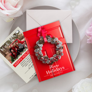 Weihnachtskartenvorlage für das echte Anwesen Feiertagskarte