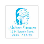 Weihnachtskartonadresse Permastempel (Design)