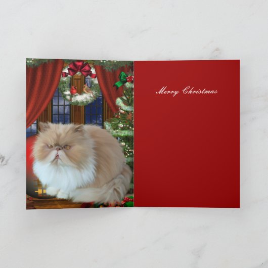 Weihnachtskartonhut Feiertagskarte (Innenseite)