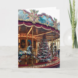 Weihnachtskarussell-Gruß-Karte Feiertagskarte