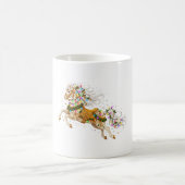 Weihnachtskarussellpferde Feiertag Kaffeetasse (Mittel)