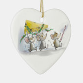 Weihnachtskäsemaschine Keramik Ornament (Rechts)