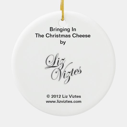 Weihnachtskäsemaschine Keramikornament (Hinten)