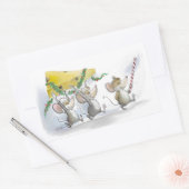 Weihnachtskäsemaschinen Rechteckiger Aufkleber (Umschlag)