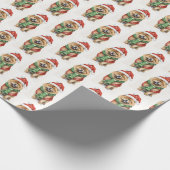 Weihnachtskasse mit Winterskarte Geschenkpapier (Ecke)