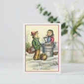 Weihnachtskastanien Feiertagspostkarte (Stehend Vorderseite)