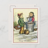 Weihnachtskastanien Feiertagspostkarte (Vorne/Hinten)