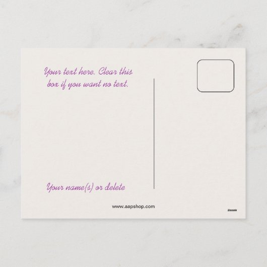 Weihnachtskastanien Feiertagspostkarte (Rückseite)