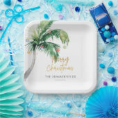 Weihnachtskastenpalme Pappteller (Party)