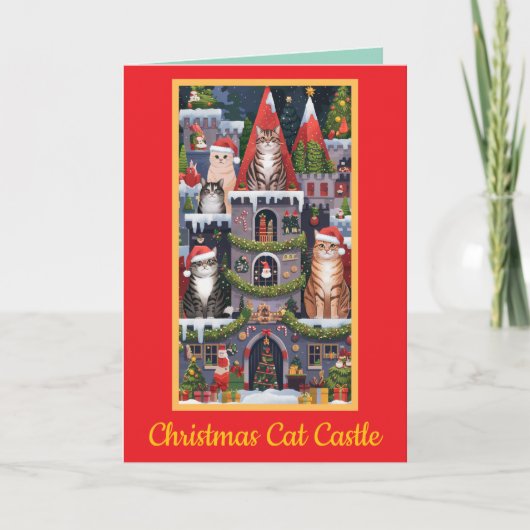 Weihnachtskastenschloss 2 karte (Vorderseite)
