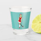 Weihnachtskataster Schnapsglas (Vorderseite)