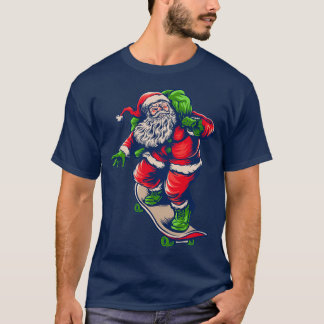 Weihnachtskateboarding santa 62 T-Shirt
