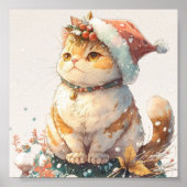 Weihnachtskater Poster (Vorne)