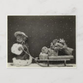 Weihnachtskater Postkarte (Vorderseite)