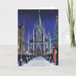 Weihnachtskathedral Feiertagskarte