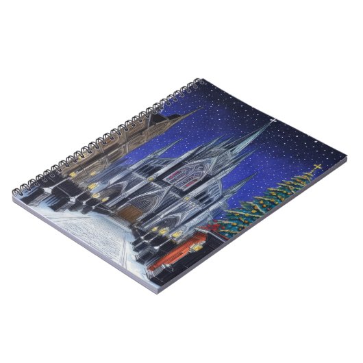 Weihnachtskathedral Notizblock (Linke Seite)