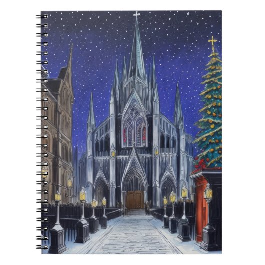 Weihnachtskathedral Notizblock (Vorderseite)